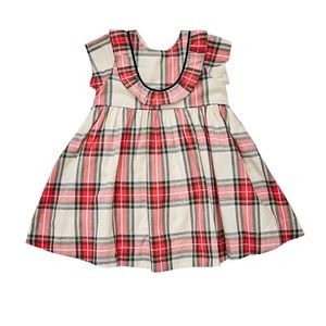 Pink Chicken - holiday plaid dress 18/24 months